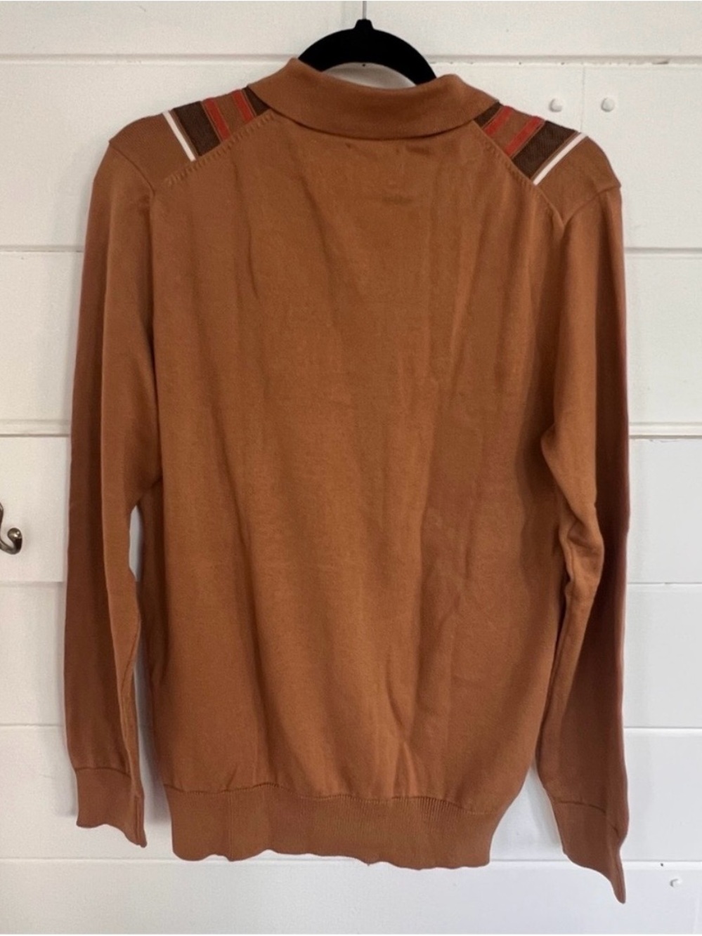 NWOT Ben Sherman Brown Striped Polo Shirt - Picture 2 of 5